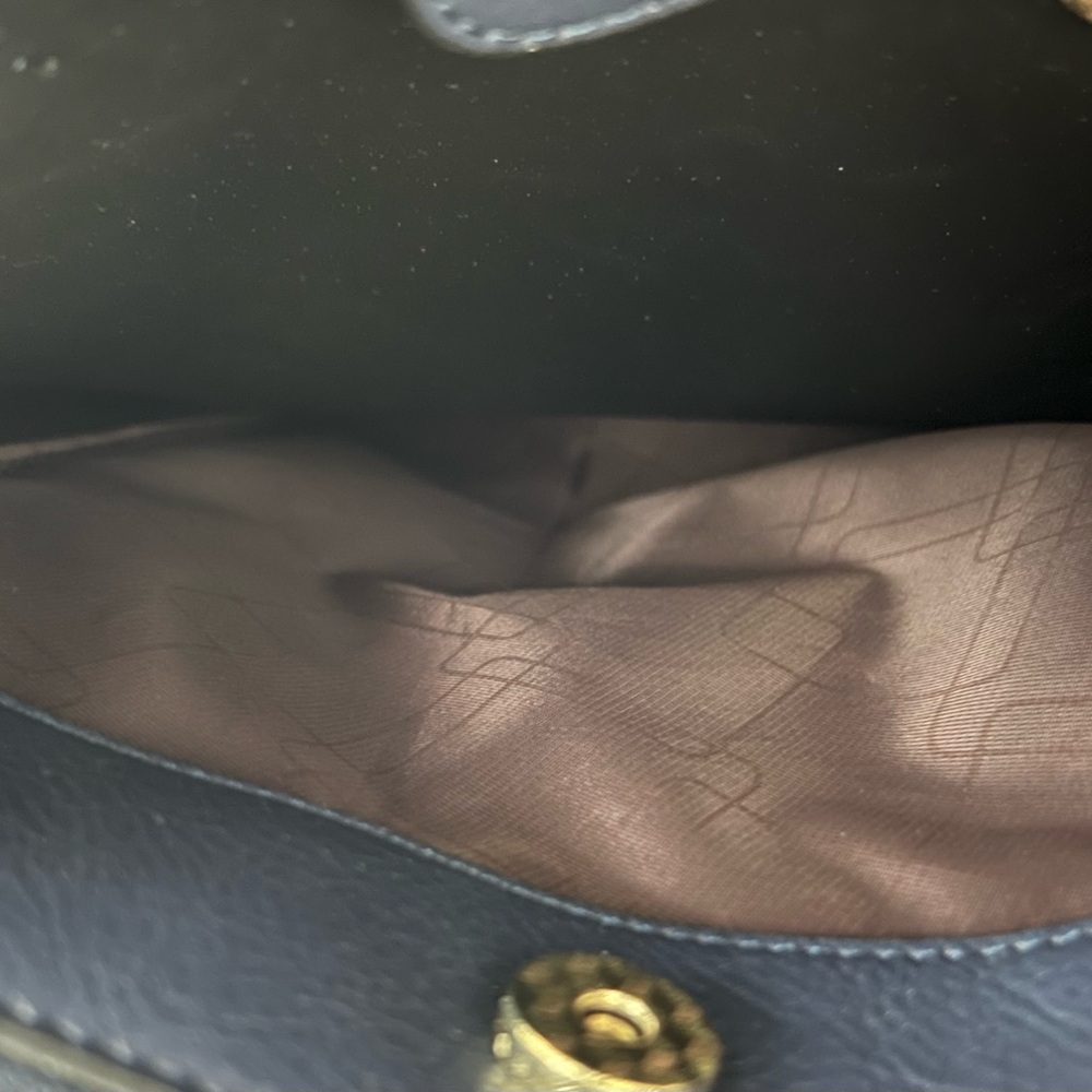 Navy Blue Designer Tote Bag - Picture 7 of 8